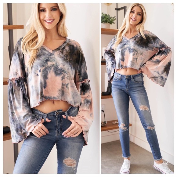 Galaxy Tie Dye Lux Comfort Top - Picture 5 of 15